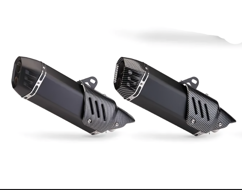 Kawasaki Slip on Exhaust Black Carbon Tip | NINJA400 R6 MT09 Z900 Z750 CBR400R XJ6 450SR MT03