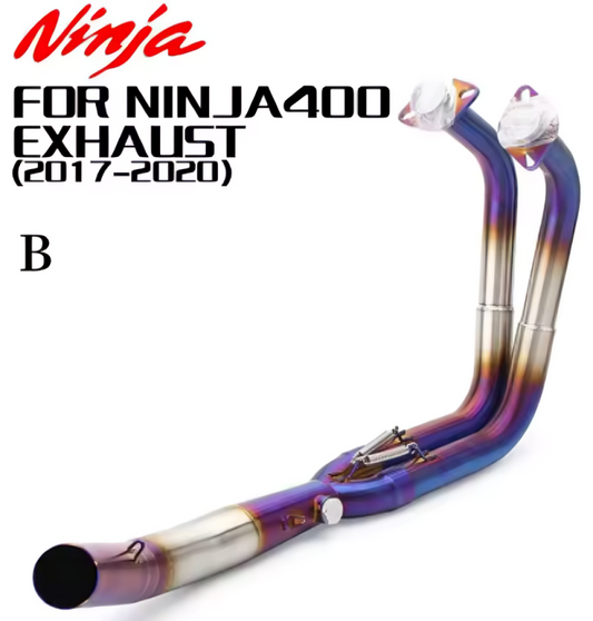 Exhaust Pipe Header Slip on Kawasaki Ninja 250 300 400 for Z400 Z250 Z300 Z400RS 17-20
