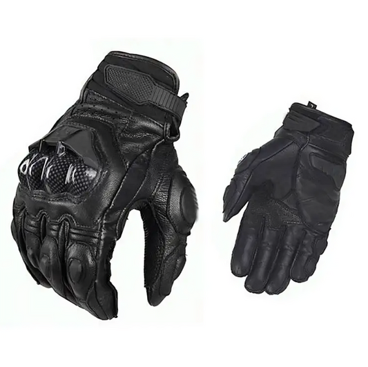 CE-Certified Motorcycle Gloves with D3O® Armor – Premium Goatskin Leather, Touchscreen Compatible